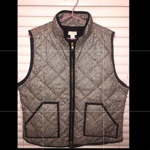 J. CREW HERRINGBONE VEST. XL